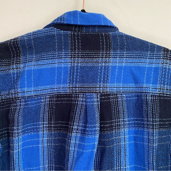 NWT Zara blue and black flannel shacket - Picture 3 of 5